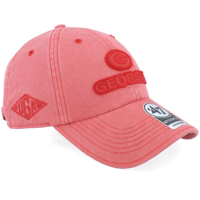 フォーティーセブンブランド 47 Brand 【 Georgia Bulldogs Ncaa-Stockton 47 Clean Up Red Dad Cap Men Red 】 ジョージア ブルドッグス Red 赤・レッド キャップ 帽子 メンズ Red 赤・レッド|スニケス