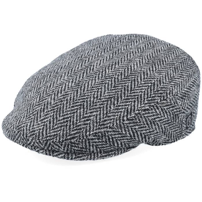 Cth Ericson 【 Spencer Harris Tweed Black Earflap Flat Cap Men Black 】 黒色 ブラック キャップ 帽子 メンズ 黒色 ブラック|スニケス