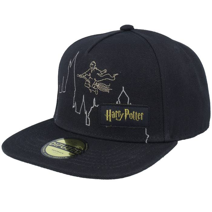 Difuzed 【 Harry Potter Black Snapback Men Black 】 黒色 ブラック Snapback スナップバック バッグ メンズ 黒色 ブラック