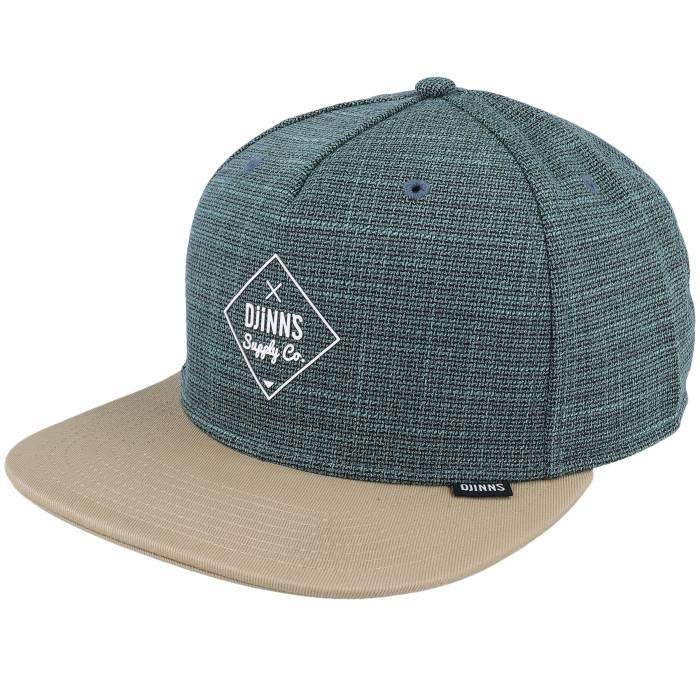 Djinns 【 6 Panel Cap Cottoncheck Light Olive Snapback Men Green 】 キャップ 帽子 olive オリーブ Snapback スナップバック バッグ メンズ green 緑・グリーン