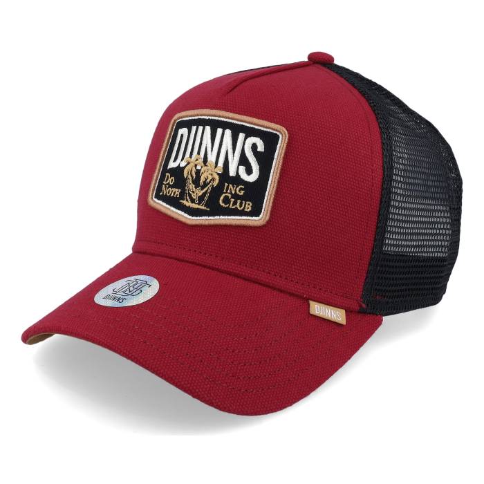 Djinns 【 Hft Cap Nothing Club Wine/Black Trucker Men Red 】 キャップ 帽子 クラブ トラッカー メンズ Red 赤・レッド