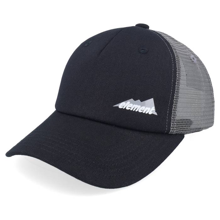 エレメント Element 【 Mount Mesh Cap Off Black A-Frame Trucker Men Black 】 キャップ 帽子 黒色 ブラック トラッカー メンズ 黒色 ブラック｜スニケス