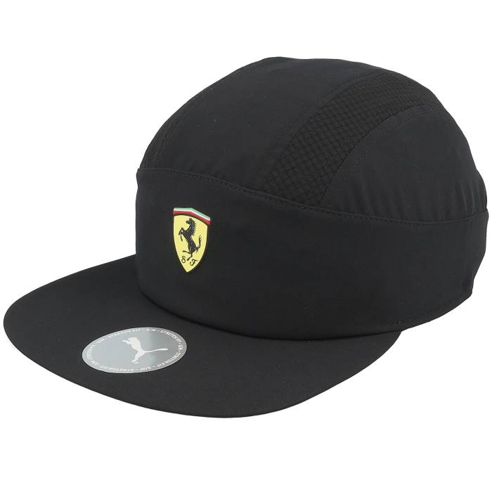 Formula One 【 Ferrari Running Cap Black Fitted Men Black 】 フェラーリ キャップ 帽子 黒色 ブラック メンズ 黒色 ブラック