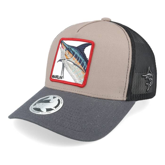 Skillfish 【 Marlin Box Light Grey/Black/Charcoal A-Frame Trucker Men Grey / Black 】 ボックス トラッカー メンズ 灰色 グレー 黒色 ブラック|スニケス