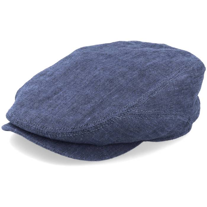 ステットソン Stetson 【 Driver Cap Linen Navy Flat Cap Men Blue 】 キャップ 帽子 紺色 ネイビー メンズ 青色 ブルー