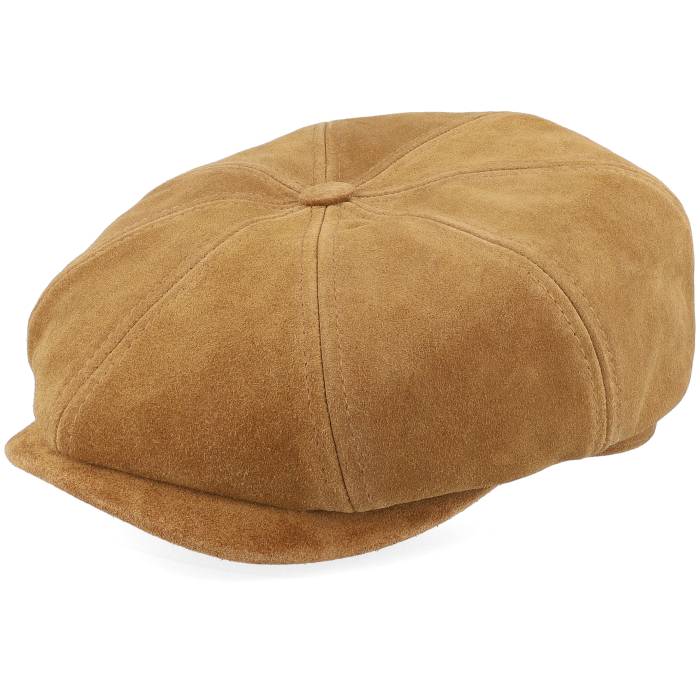 ステットソン Stetson 【 Hatteras Calf Split Brown Flat Cap Men Brown 】 茶色 ブラウン キャップ 帽子 メンズ 茶色 ブラウン
