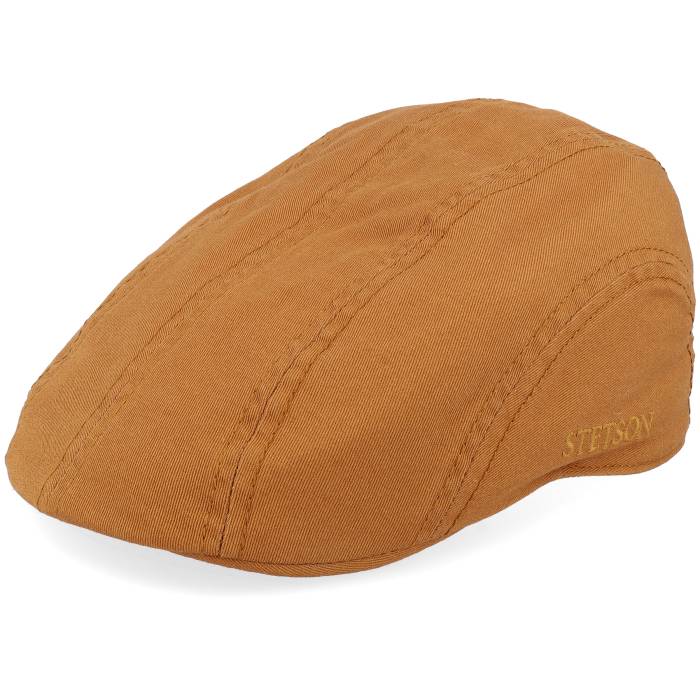ステットソン Stetson 【 Ivy Cotton Twill Golden Honey Flat Cap Men Brown 】 ハニー キャップ 帽子 メンズ 茶色 ブラウン