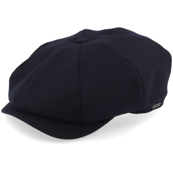 【 Retro Cap Dark Blue Newsboy Flat Cap Men Blue 】 レトロ キャップ 帽子 青色 ブルー メンズ 青色 ブルー