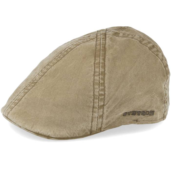 ステットソン Stetson 【 Texas Organic Cotton Khaki Flat Cap Men Beige 】 テキサス カーキ キャップ 帽子 メンズ ベージュ