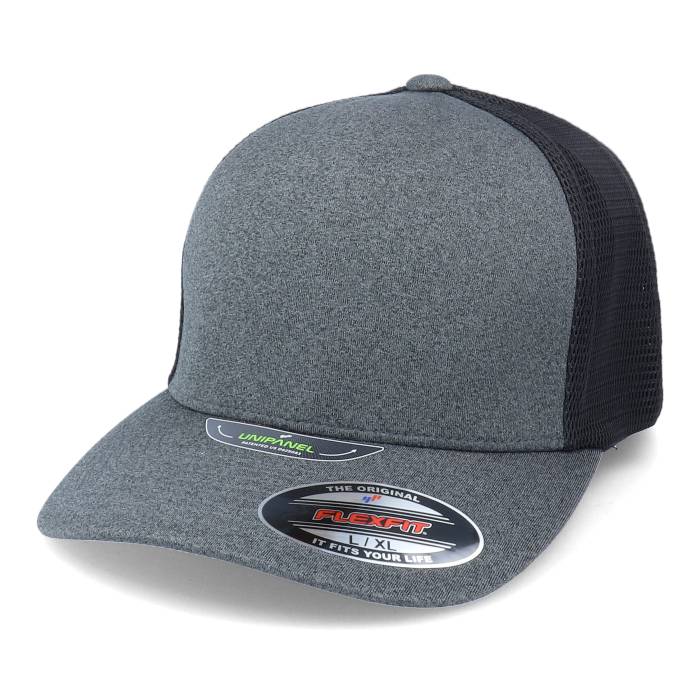 Flexfit 【 Unipanel Dark Grey/Black Trucker Men Grey 】 トラッカー メンズ 灰色 グレー|スニケス