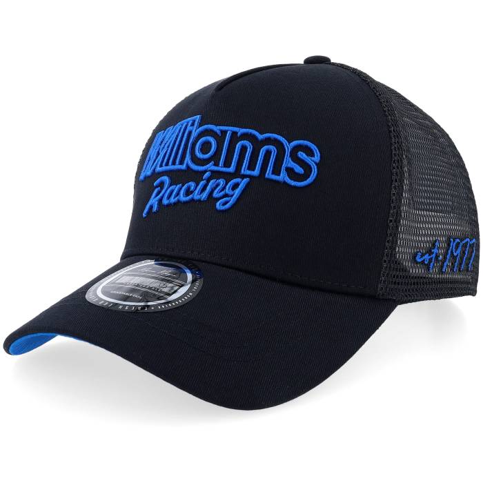 Formula One 【 Williams F1 25 X Fresh Ego Kid Black/Blue A-Frame Trucker Men Black 】 生新しい トラッカー メンズ 黒いこと 黒いこと