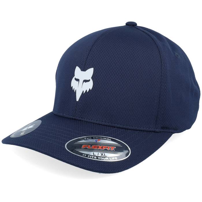 稲荷 Fox 【 Head Tech Hat Midnight Flexfit Men Blue 】 テック メンズ 青味 青み