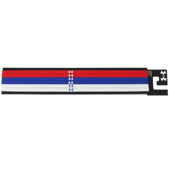 【★百貨店SALE★6/11夜夜中2時迄】アンダーアーマー Under Armour 【 6-Pack Womens Mini Elastic Red/Blue/White Headband Women Red / White / Blue 】 レディース 上端ダンス楽隊 レディース Red 赤・赤いこと 白いこと 白いこと 青味 青み