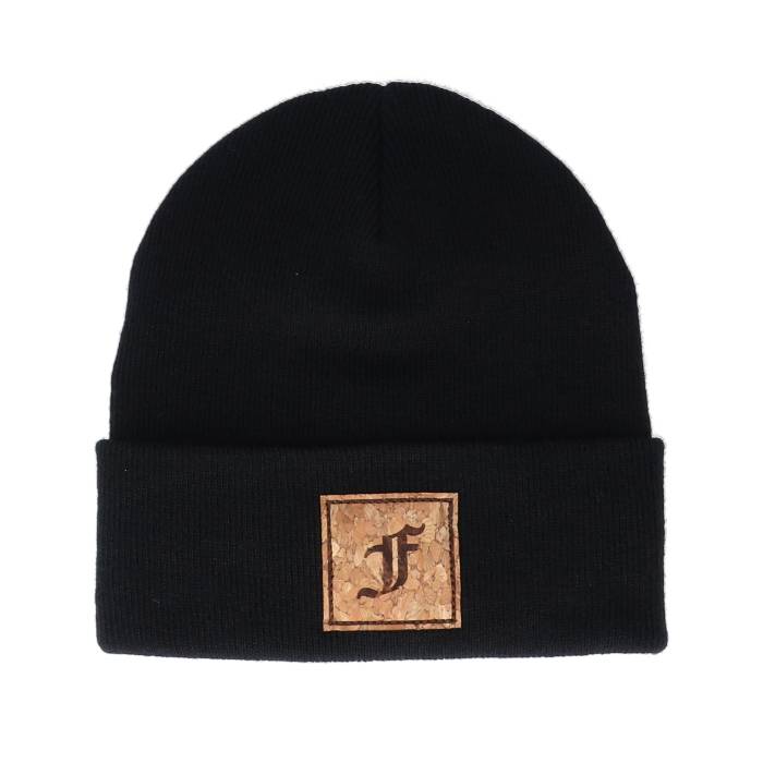 Kiddo Cap 【 Kids F Letter Patch Black Cuff Kids Black 】 黒色 ブラック ジュニア キッズ 黒色 ブラック｜スニケス