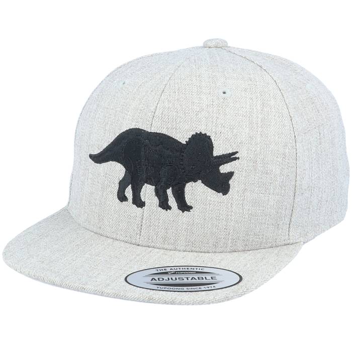 Kiddo Cap 【 Kids Triceratops Heather Grey Snapback Kids Grey 】 heather ヘザー 灰色 グレー Snapback スナップバック バッグ ジュニア キッズ 灰色 グレー｜スニケス