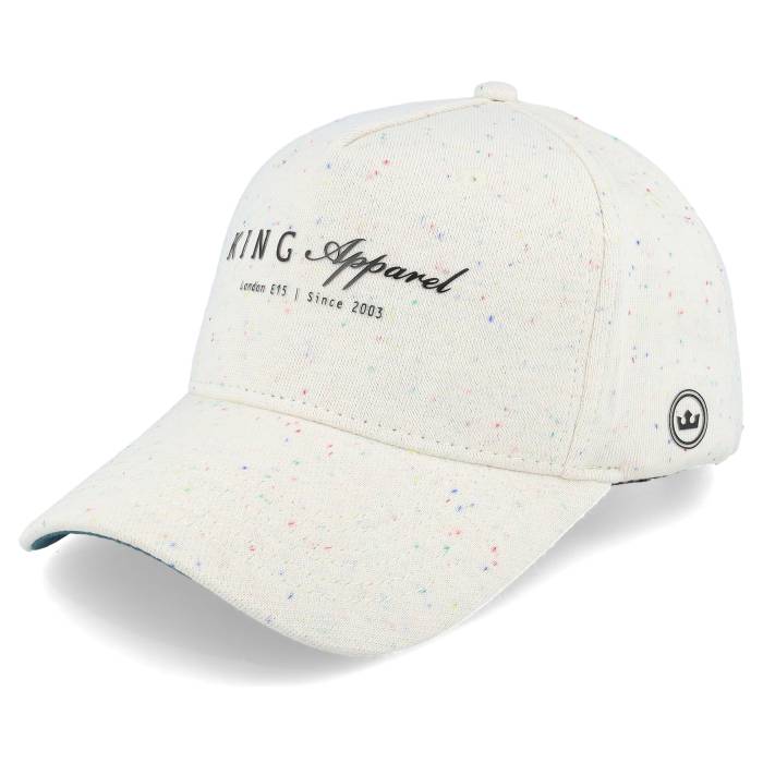 King Apparel 【 Leyton Curved Peak Speckle Adjustable Men White 】 メンズ 白いこと 白いこと