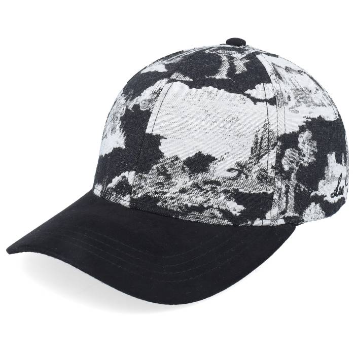 Les Deux 【 Jacquard Baseball Cap White/Black Adjustable Men Black 】 ベースボール キャップ 帽子 メンズ 黒色 ブラック