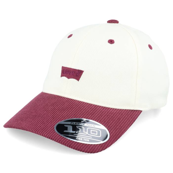 【★百貨店SALE★6/11夜夜中2時迄】リーヴァイズジーンズ Levi\u0027s 【 Women\u0027s Housemark Cap Cream/Burgundy 110 Dad Cap Women White 】 レディース 旗がしら かぶり笠 レディース 白いこと 白いこと