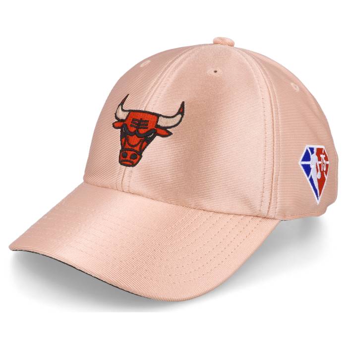 ミッチェル&ネス Mitchell & Ness 【 Chicago Bulls 75Th Rose Gold Nba Rose Gold Dad Cap Men Pink 】 シカゴ ブルズ Rose ローズ ゴールド キャップ 帽子 メンズ pink ピンク|スニケス
