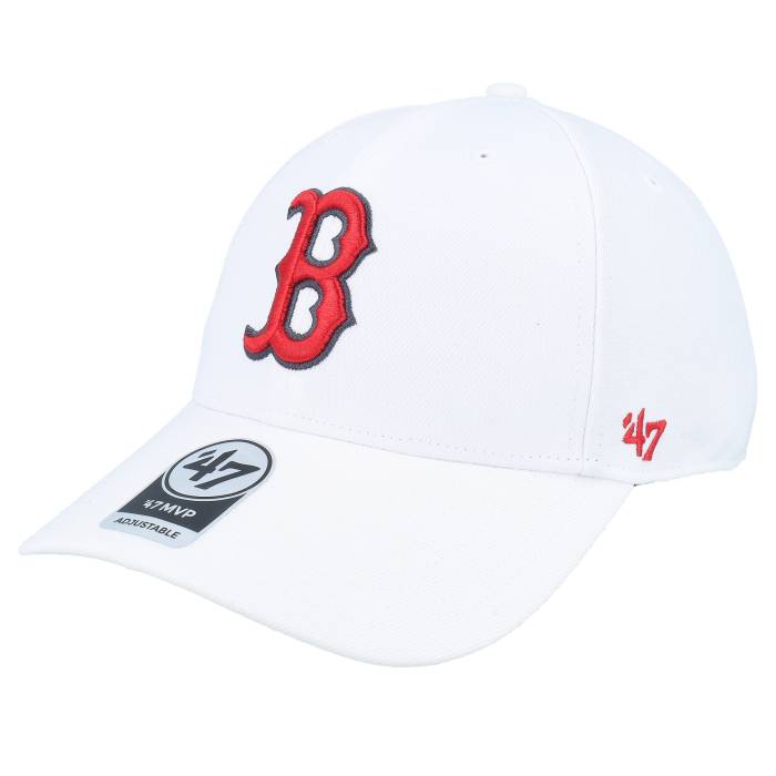 フォーティーセブンブランド 47 Brand 【 Boston Red Sox Brs Mvp White Adjustable Men White 】 ボストン Red 赤・レッド 白色 ホワイト メンズ 白色 ホワイト|スニケス