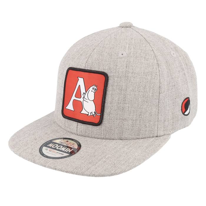 Moomin 【 Kids Alphabet - A Heather Grey Snapback Kids Grey 】 heather ヘザー 灰色 グレー Snapback スナップバック バッグ ジュニア キッズ 灰色 グレー|スニケス