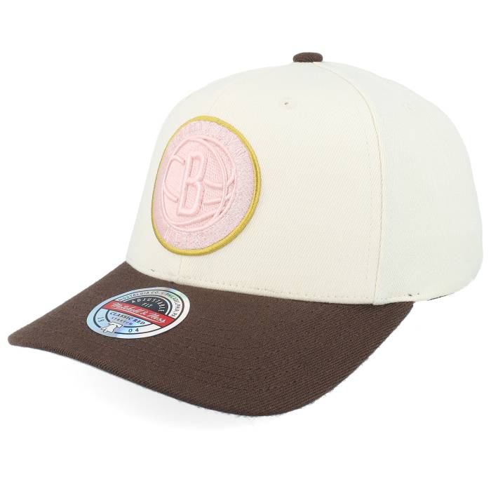 ミッチェル\u0026ネス Mitchell \u0026 Ness 【 Brooklyn Nets Blush Sand Cream/Brown A-Frame Adjustable Men Beige 】 ブルックリン ネッツ 砂色・真砂 メンズ ベージュ