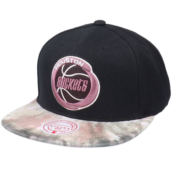 ミッチェル&ネス Mitchell & Ness 【 Houston Rockets Blitzedhwc Black Snapback Men Black 】 ヒューストン ロケッツ 黒色 ブラック Snapback スナップバック バッグ メンズ 黒色 ブラック