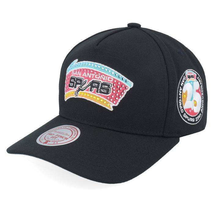 ミッチェル\u0026ネス Mitchell \u0026 Ness 【 San Antonio Spurs All That Bling Pro Hwc Black A-Frame Adjustable Men Black 】 スパーズ 労働者階級 黒いこと 黒いこと メンズ 黒いこと 黒いこと