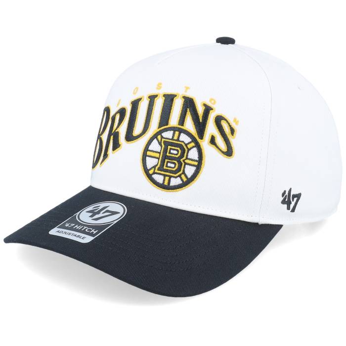 フォーティーセブンブランド 47 Brand 【 Boston Bruins Nhl Wave Hitch White/Black Adjustable Men White 】 ボストン ブルーインズ Wave ウェーブ・ウェイブ メンズ 白色 ホワイト｜スニケス