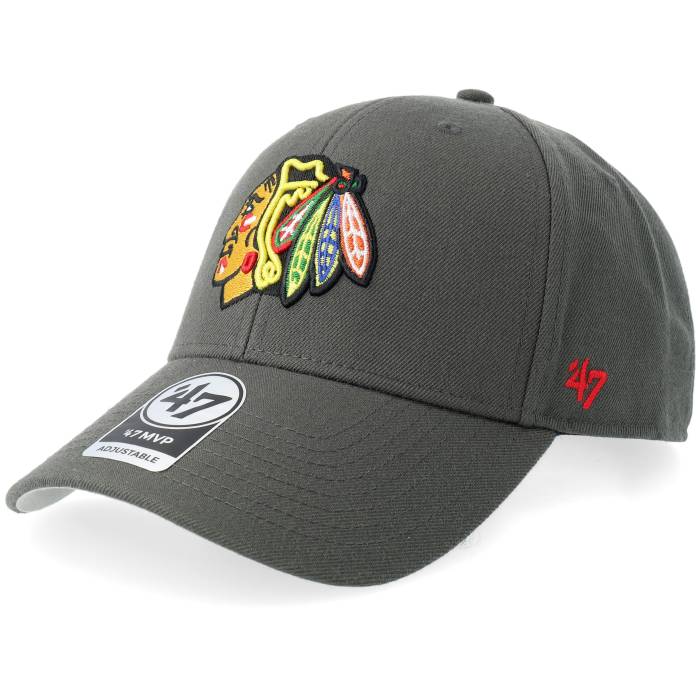 フォーティーセブンブランド 47 Brand 【 Chicago Blackhawks Nhl Mvp Charcoal Adjustable Men Grey 】 シカゴ ブラックホークス チャコール メンズ 灰色 グレー|スニケス