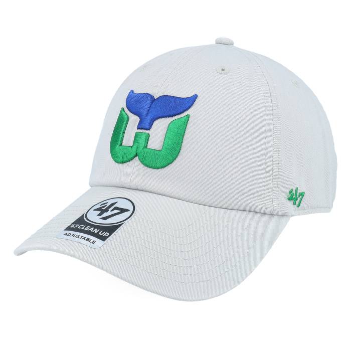 フォーティーセブンブランド 47 Brand 【 Hartford Whalers Nhl Clean Up Cap Grey Dad Cap Men Grey 】 キャップ 帽子 灰色 グレー メンズ 灰色 グレー|スニケス