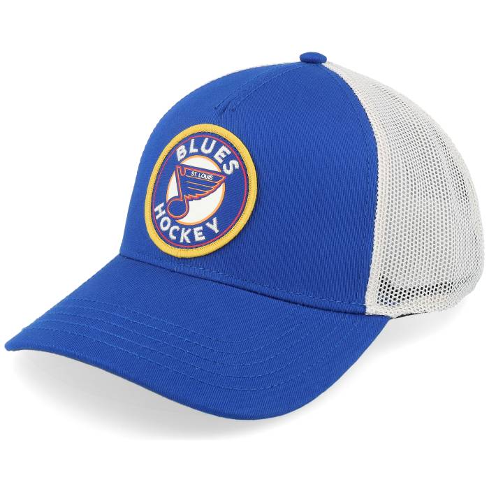 アメリカンニードル American Needle 【 St. Louis Blues Valin Ivory/Royal Trucker Men Blue 】 ブルース トラッカー メンズ 青色 ブルー|スニケス