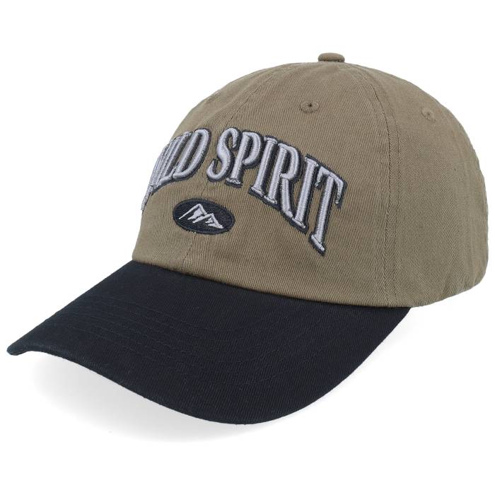 Wild Spirit 【 3D Script Mountain Washed Olive/Black Dad Cap Men Green 】 スクリプト キャップ 帽子 メンズ green 緑・グリーン|スニケス