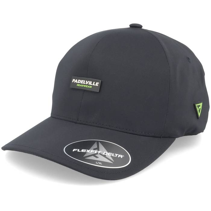 Padelville 【 Padel Headwear Neon Rubber Black Delta Flexfit Men Black 】 ラバー 黒色 ブラック メンズ 黒色 ブラック|スニケス