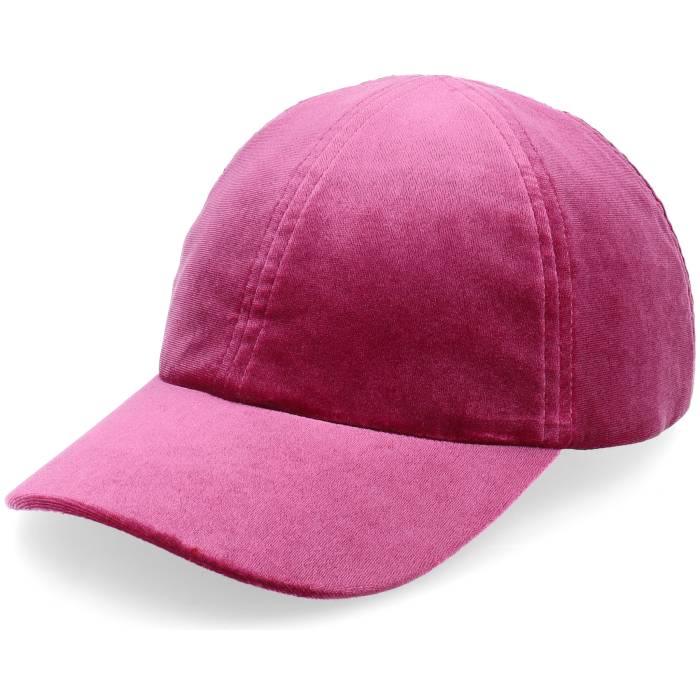 Seeberger 【 Samt Baseball Cap Pink Dad Cap Women Pink 】 ベースボール キャップ 帽子 pink ピンク レディース pink ピンク