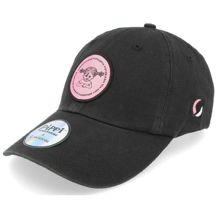 Pippi Longstocking 【 Pippilotta Black/Pink Dad Cap Men Black 】 キャップ 帽子 メンズ 黒色 ブラック|スニケス