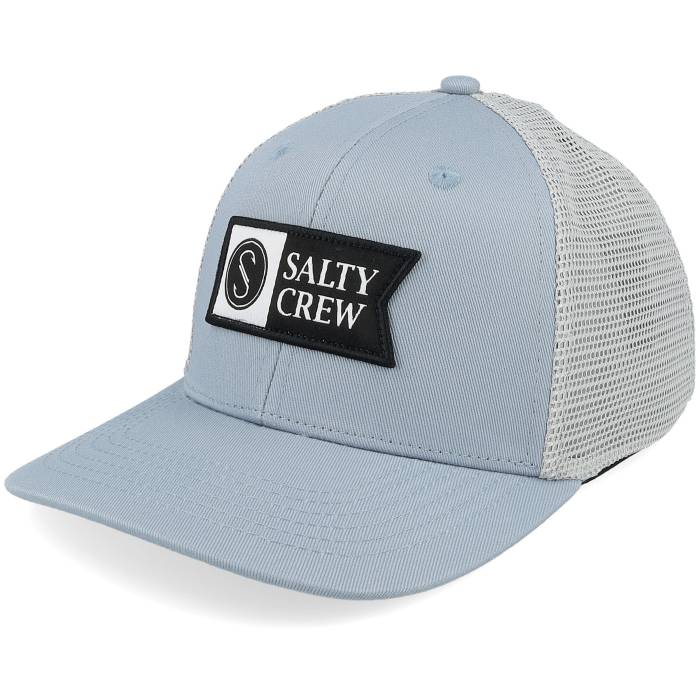 【★百貨店SALE★6/11真夜中2時迄】ソルティークルー Salty Crew 【 Kids Pinnacle Boys Retro Blue Fog/Silver Trucker Kids Grey 】 レトロ 青碧 青碧 トラッカー お坊っちゃん キッズ 薄墨色 薄墨色