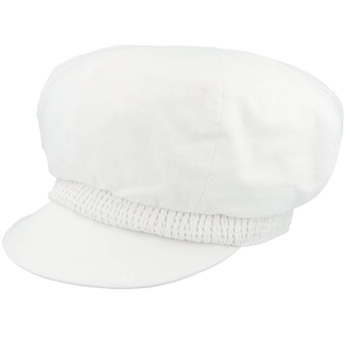 Seeberger 【 Balloon Cap Chambray Fabric White Vega Cap Women White 】 キャップ 帽子 白色 ホワイト ベガ・ヴェガ レディース 白色 ホワイト