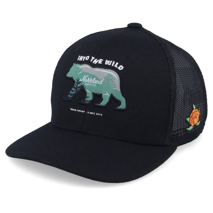 【★百貨店SALE★6/11真夜中2時迄】Sqrtn 【 Kids Bear Cap Black Trucker Kids Black 】 旗がしら かぶり笠 黒いこと 黒いこと トラッカー お坊っちゃん キッズ 黒いこと 黒いこと
