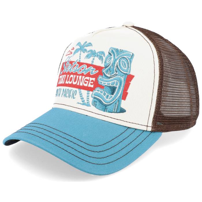 ステットソン Stetson 【 Tiki Lounge White/Teal Trucker Men White 】 トラッカー メンズ 白色 ホワイト