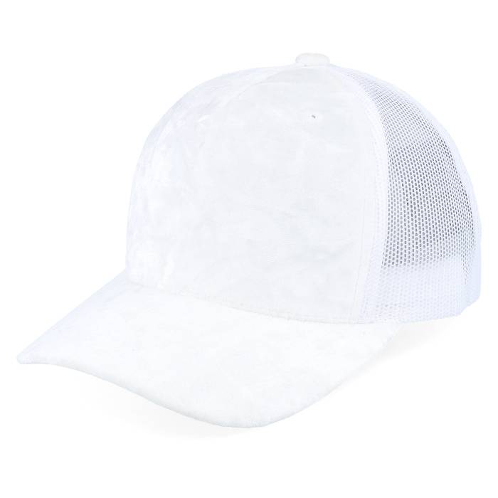 【★百貨店SALE★6/11真夜中2時迄】Equip 【 Kids Youth White/White Velvet A-Frame Trucker Kids White 】 小わっぱ用 トラッカー お坊っちゃん キッズ 白いこと 白いこと