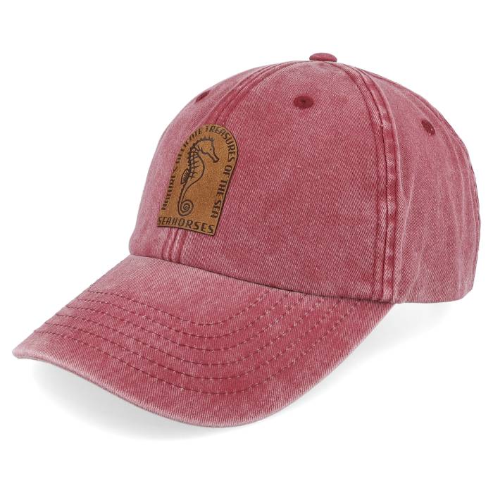 アイコニック Iconic 【 Sea Horse Vintage Washed Red Dad Cap Men Red 】 vintage ビンテージ・ヴィンテージ Red 赤・レッド キャップ 帽子 メンズ Red 赤・レッド|スニケス