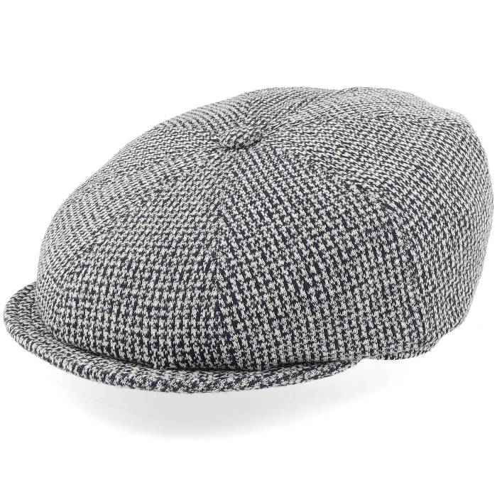 ステットソン Stetson 【 Hatteras Cotton Jersey Blue/White Flat Cap Men Blue 】 ジャージ キャップ 帽子 メンズ 青色 ブルー|スニケス