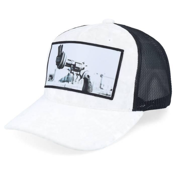 Calza Pennello 【 Knotted Gun Velvet White/Black A-Frame Trucker Men White 】 トラッカー メンズ 白色 ホワイト｜スニケス 14,630円