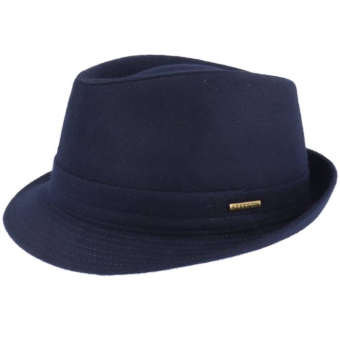 【★百貨店SALE★6/11十二時2時迄】ステットソン Stetson 【 Wool Navy Trilby Men Blue 】 紺色 米国海軍 メンズ 青み 青色