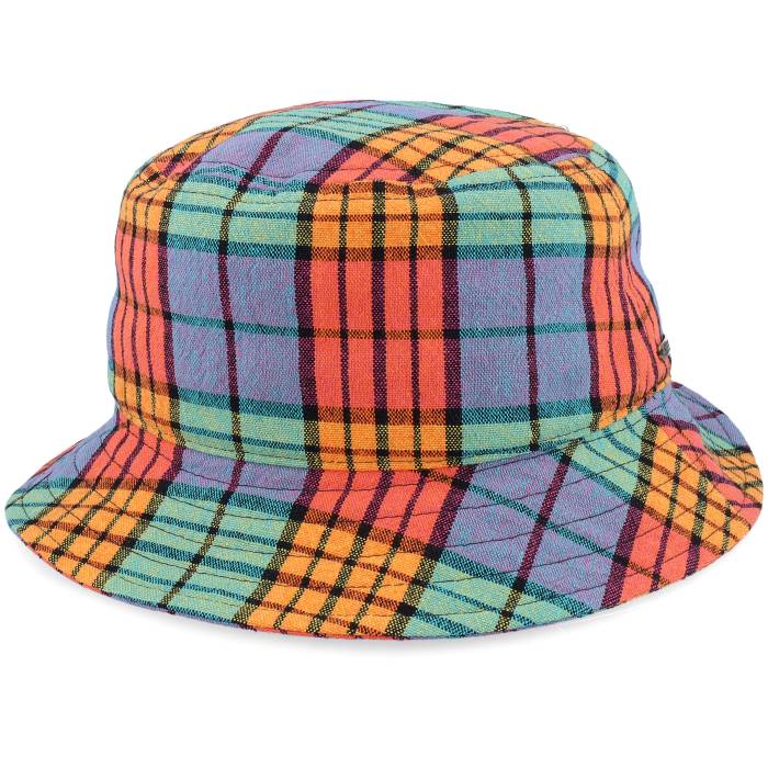 【★百貨店SALE★6/11十二時2時迄】ステットソン Stetson 【 Multicolor Check Bucket Men 】 メンズ
