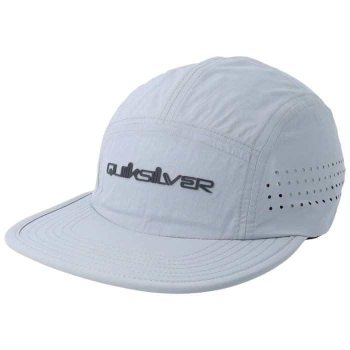 クイックしろがね色 Quiksilver 【 Stacker Tech-Micro Chip 5-Panel Men Grey 】 メンズ 薄墨色 薄墨色