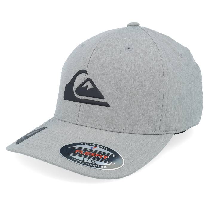クイックシルバー Quiksilver 【 Amped Up Sleet Heather Stretch Fit Flexfit Men Grey 】 heather ヘザー メンズ 灰色 グレー