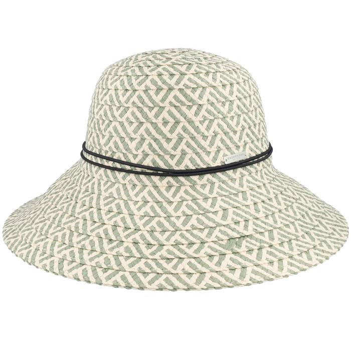 Seeberger 【 Floppy Hat Olive/Natural Straw Hat Women Beige 】 レディース ベージュ