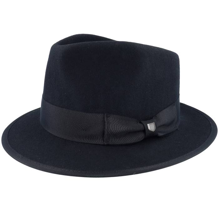 ブリクストン Brixton 【 Paco Black Fedora Men Black 】 黒色 ブラック メンズ 黒色 ブラック